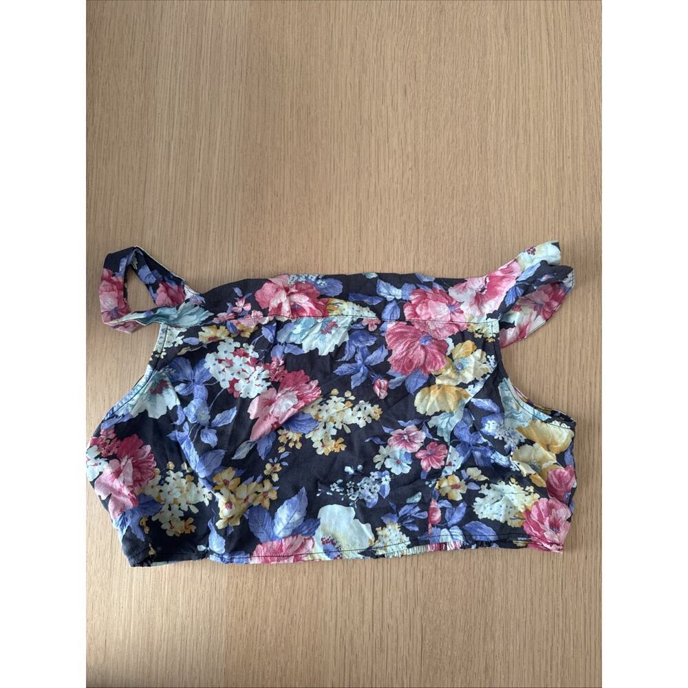 Free People Y2k Floral Romance Crop Top Festival Bohemian Size Medium